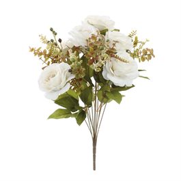 BUQUÊ DE ROSAS 50 CM - BRANCO
