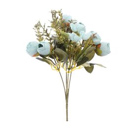 BUQUÊ DE MINI ROSAS 30 CM - AZUL