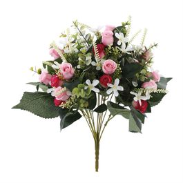 BUQUÊ DE ROSAS X14 47 CM - ROSA