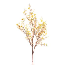 BUQUÊ DE FLOR DE AMEIXA X18 75 CM - AMARELO