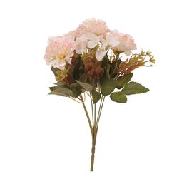 Buque Cravo/Hortênsia 32cm - Champagne