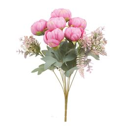 Buque Peônia X7 48cm - Fucsia