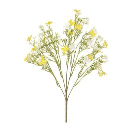 Buque Mini Flores 44cm - Amarelo / Branco