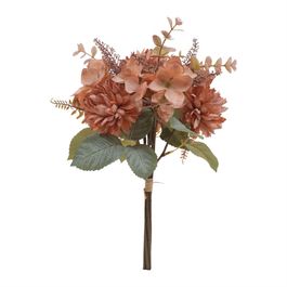 Ramalhete Hortênsia X5 36cm - Ocre