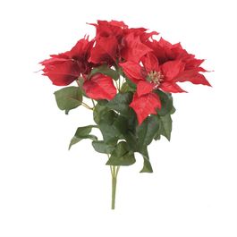 Buque Poinsetia X5 50cm - Vermelho