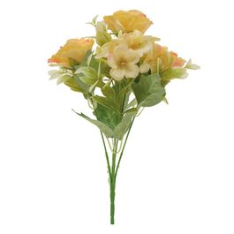 Buque Rosa E Hortênsia X5 31cm - Amarelo