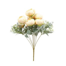 Buque Peônia X7 48cm - Creme