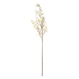 Haste Mini Flores Toque Real 100cm - Branco