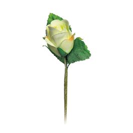 Botao Rosa C/Folhas Beg/Vdc (Mini Bouquets) C/1 UN