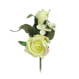 Rosa C/Folhas E Botao Mrf (Mini Bouquets) C/1 UN