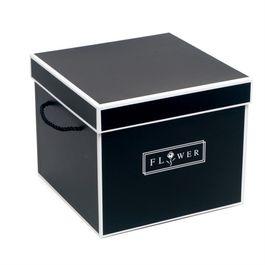 Caixa Com Alca Flower Preto