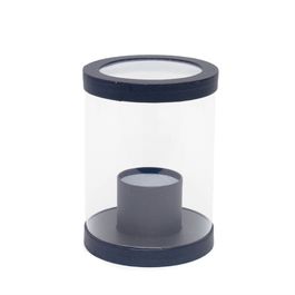 Caixa Redonda Liso Preto