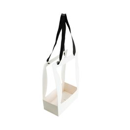 Caixa Com Visor Liso Branco