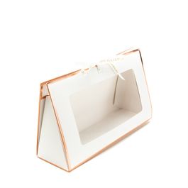 Caixa Triangular Liso Branco