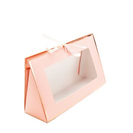 Caixa Triangular Liso Rosa Claro