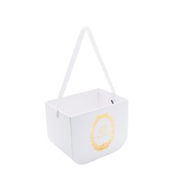 Caixa Quadrada Com Alca Liso Branco