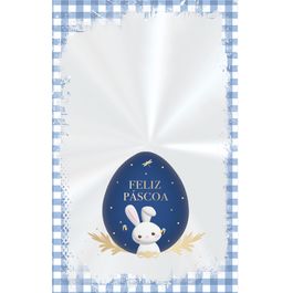 Saco Transparente Contos De Páscoa Azul