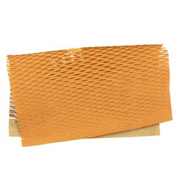 Papel Colmeia Liso Laranja