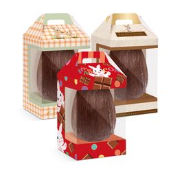 Caixa New Maleta Retangular Vertical Para Ovo Com Visor Sortido Colorido