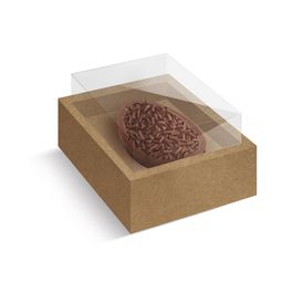 Caixa New Moldura Para 1 Meio Ovo Kraft