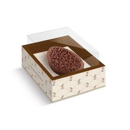 Caixa New Moldura Para 1 Meio Ovo Classique Bunny