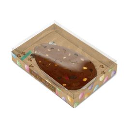 Caixa Ovo Tablete Estilo Com Tampa De Acetato Kraft Rainbow