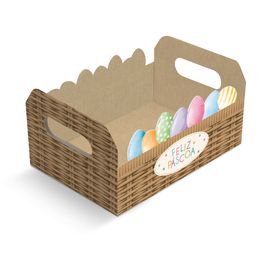 Caixote Mini Kraft Rainbow