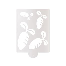 Estencil Para Decorar Cenouras Incolor