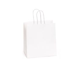 Sacola De Papel Para 1 Meio Ovo Liso Branco