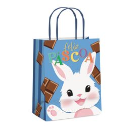 Sacola De Papel Felicita Azul