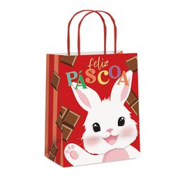 Sacola De Papel Felicita Vermelho