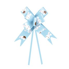 Laço Pronto Pompom Azul