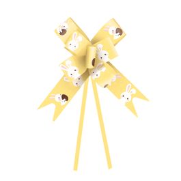 Laço Pronto Pompom Amarelo