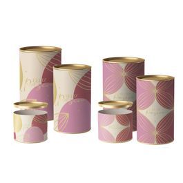 Lata Para Doces Rígida Duo Rosa Composê