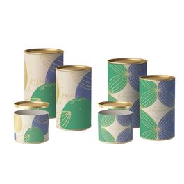 Lata Para Doces Rígida Duo Azul Composê