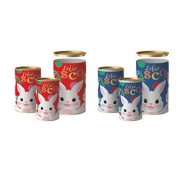 Lata Para Ovo De Páscoa Rígida Felicita Composê