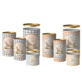 Lata Para Ovo De Páscoa Rígida Lovely Garden Composê