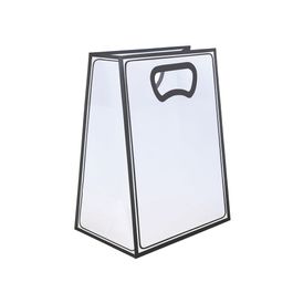 Sacola PP Alça Plana Fosca Incolor e Preto