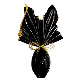 Folha Double Face Liso Acetinado Preto / Ouro