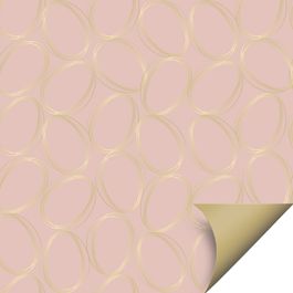 Folha Double Face Tonal Rosê E Ouro