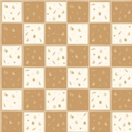 Folha Páscoa Perol Quinn Marrom / Ouro / Marfim