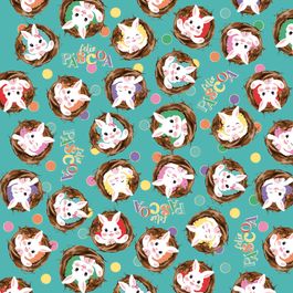 Folha Metal Felicita Turquesa