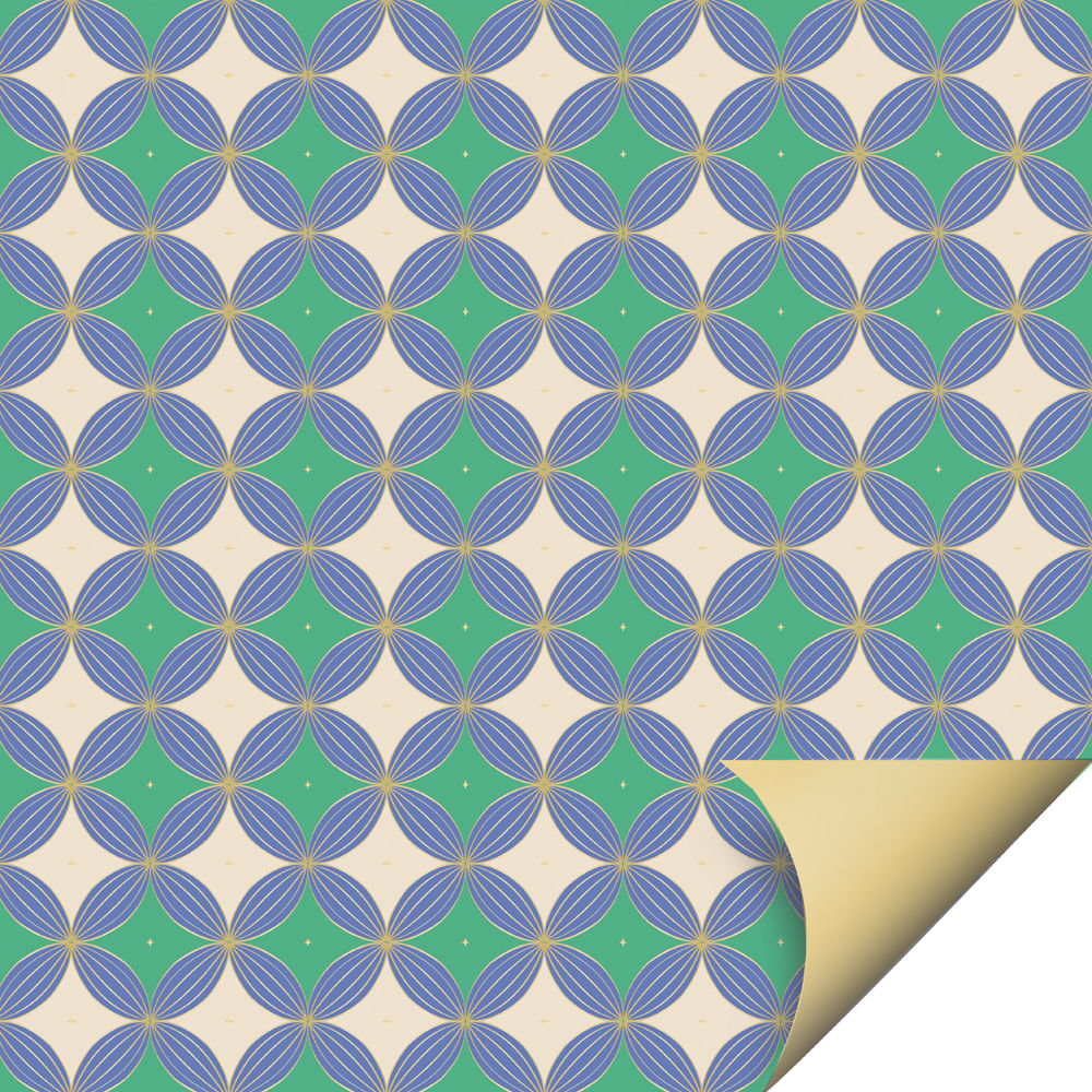 Folha Double Face Duo Azul - Loja Cromus