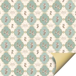 Folha Perol Double Face Classique Bunny Verde