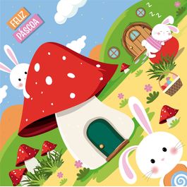 Express Cogumelos Mágicos Colorido