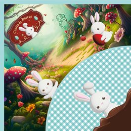 Express Contos De Páscoa Turquesa