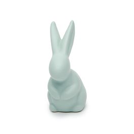 Coelho Decorativo Em Cerâmica Matte Verde Claro
