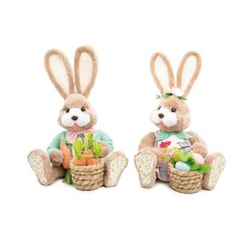 Coelhos Dec Sentados Sortido Mrr/Ros/Verde (Happy Sunday) Com 1 Un