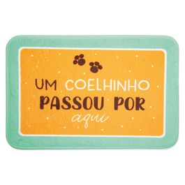 Tapete Coelhinho Passou Por Aqui Laranja/Azc (Tapetes E Kits) Com 1 Un