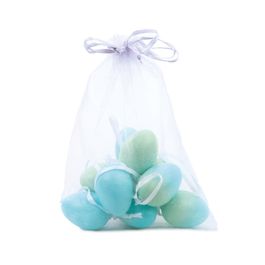 Saco Com Ovos Codorna Sortido Verde/Azl (Ovos Dec) Jg Com 9 Pc